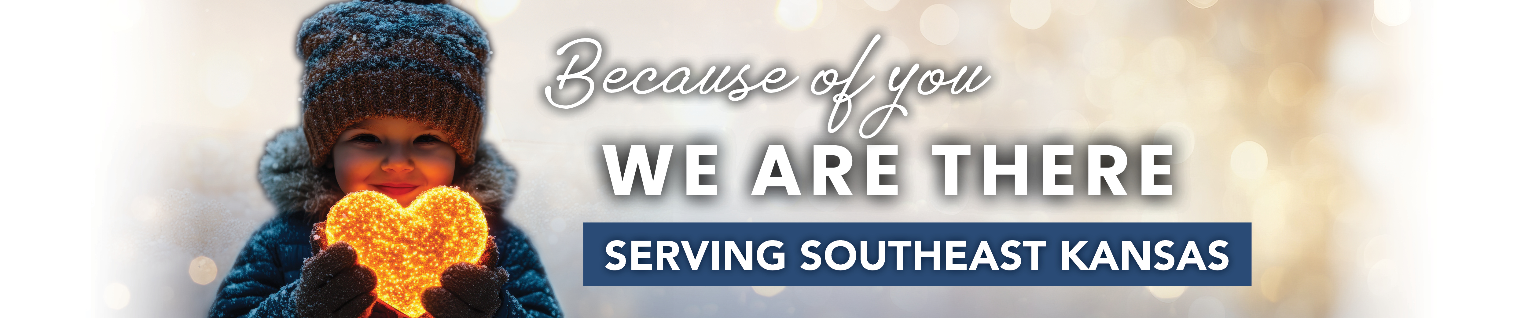 Together we are there empowering and stablizing people in need in southeast Kansas.